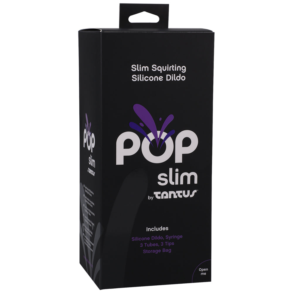 Pop Slim By Tantus Squirting Dildo Indiglow | 19213851880 | Discreet Personal Wellness