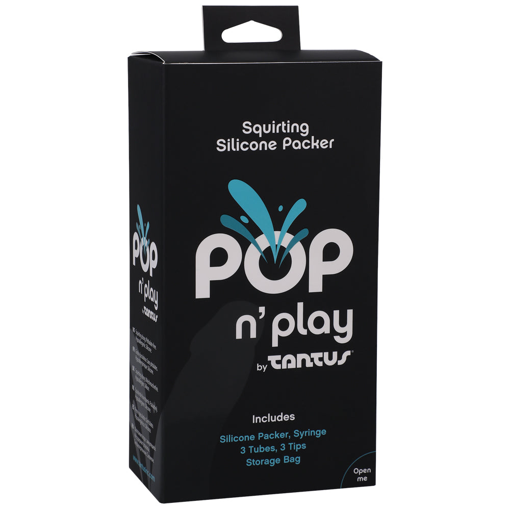 Pop N' Play By Tantus Squirting Packer Espresso | 19213851965 | Discreet Personal Wellness