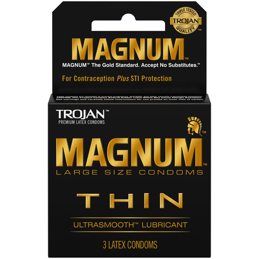 Trojan Magnum Thin (3ct) | 22600646037 | Discreet Personal Wellness
