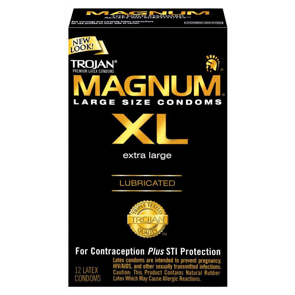 Trojan Magnum XL (12ct) | 22600647140 | Discreet Personal Wellness