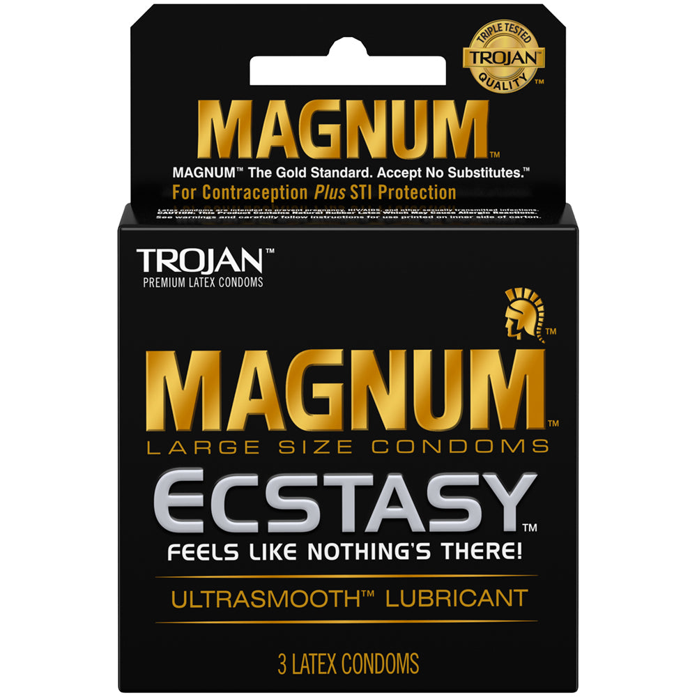 Trojan Magnum Ecstasy 3Pk | 22600647201 | Discreet Personal Wellness
