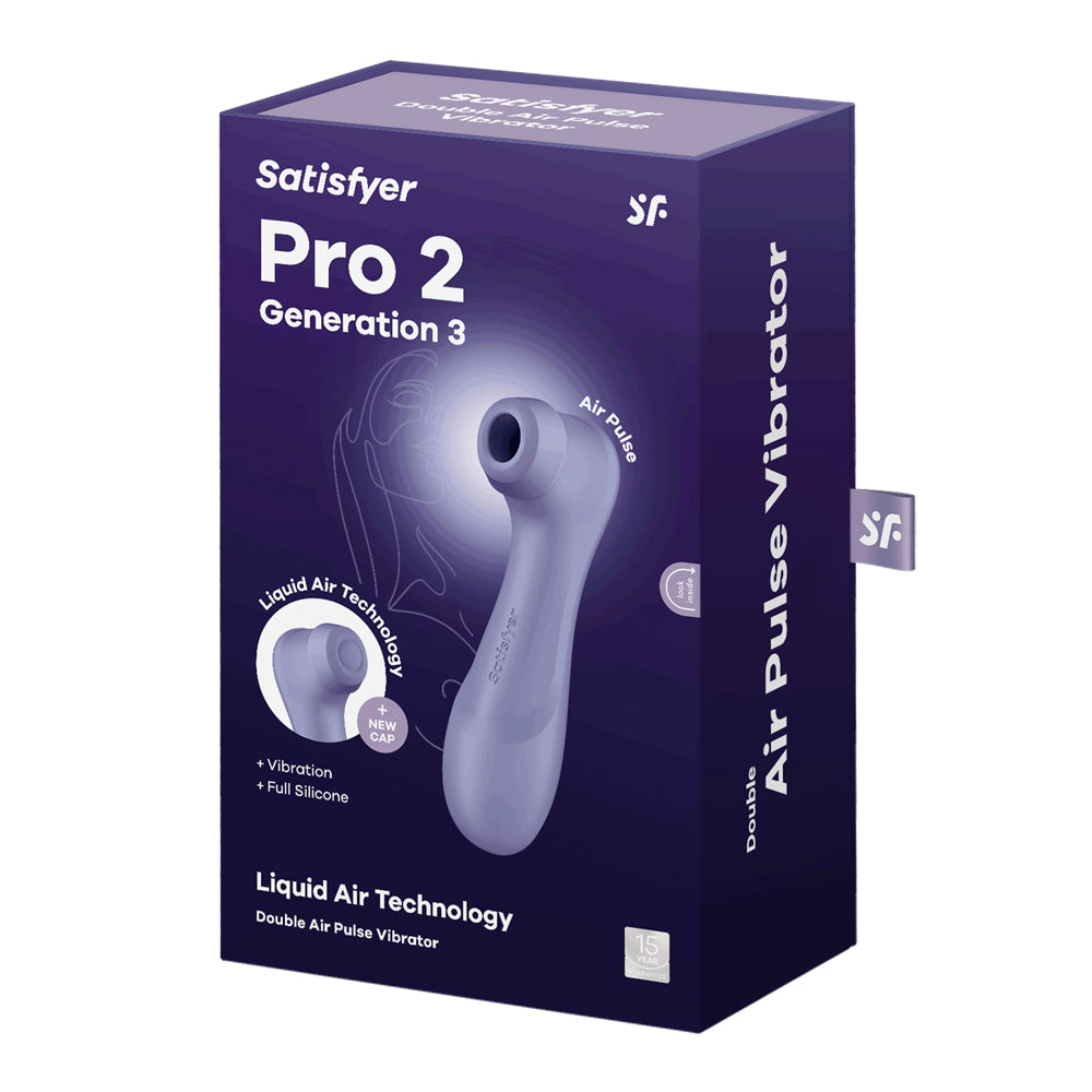 Satisfyer Pro 2 Generation 3 Non-App Lilac | 4061504058207 | Discreet Personal Wellness