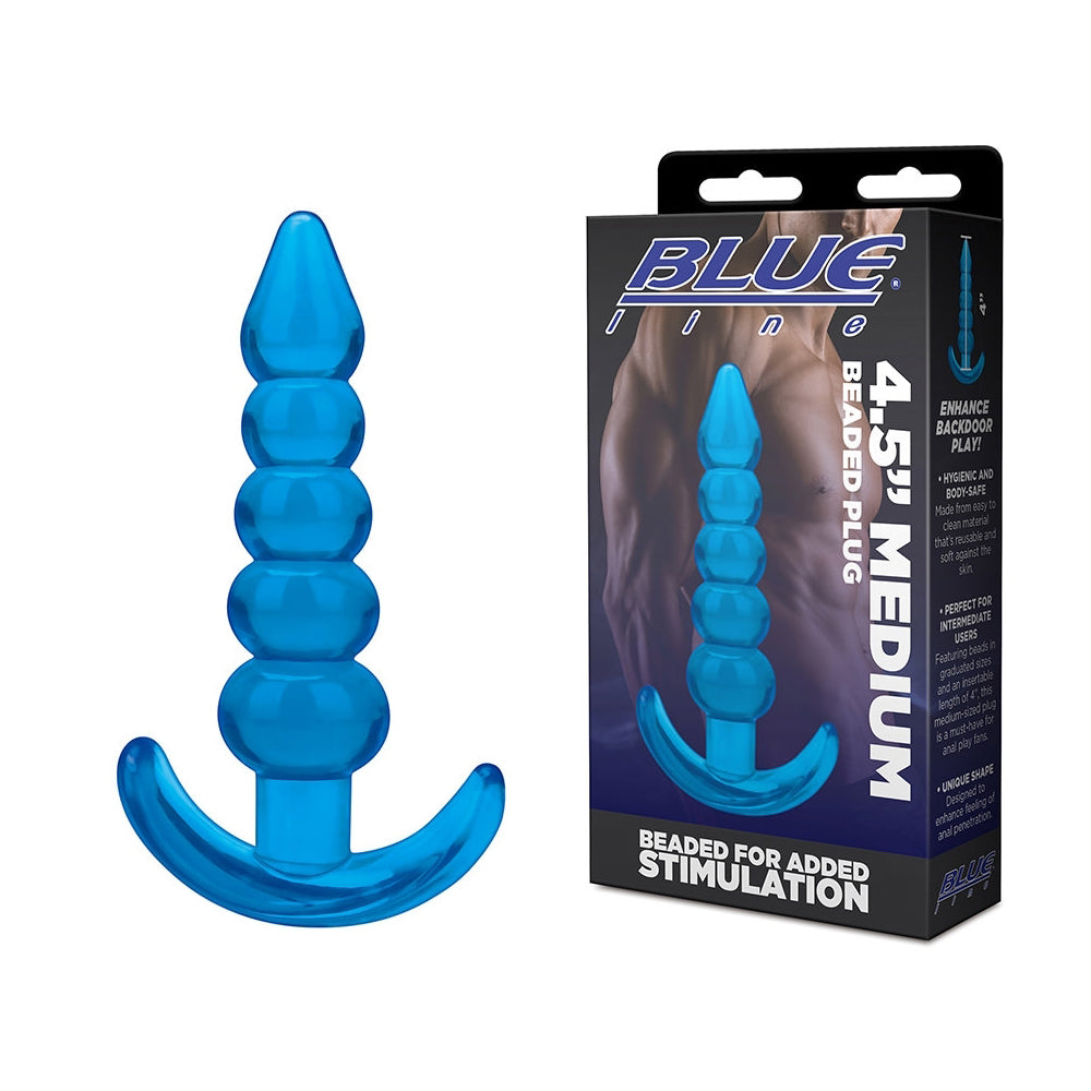 4.5" Medium Beaded Plug | 4890808264812 | Discreet Personal Wellness