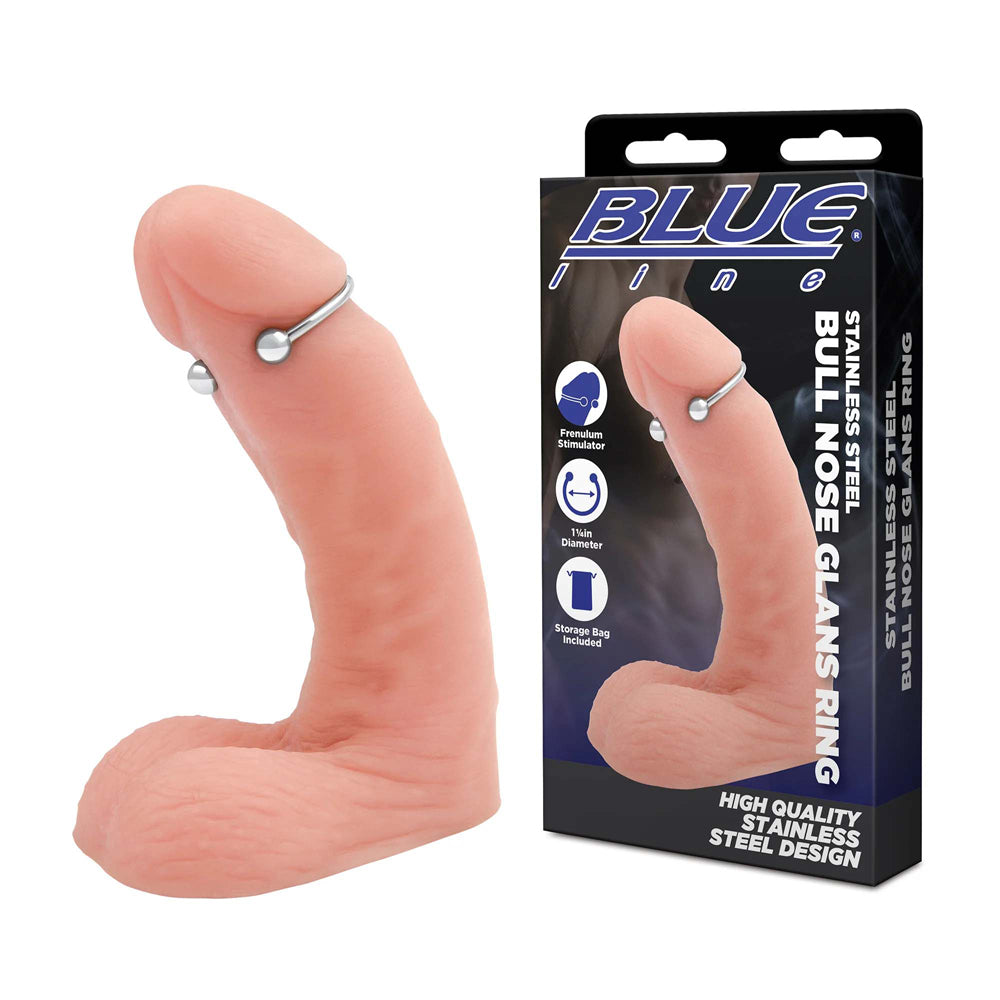 Stainless Steel Bull Nose Glans Ring | 4890808283394 | Discreet Personal Wellness