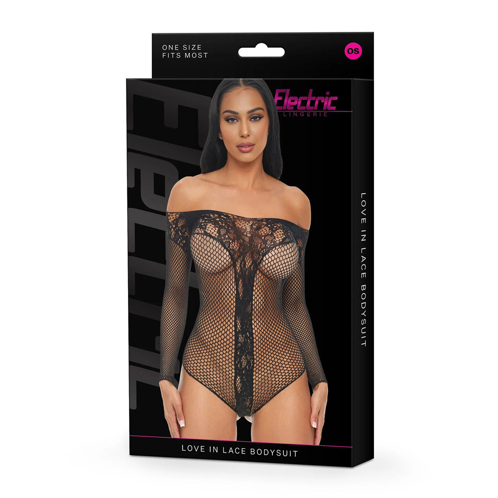Electric Lingerie Love In Lace Bodysuit O/S | 4890808295144 | Discreet Personal Wellness