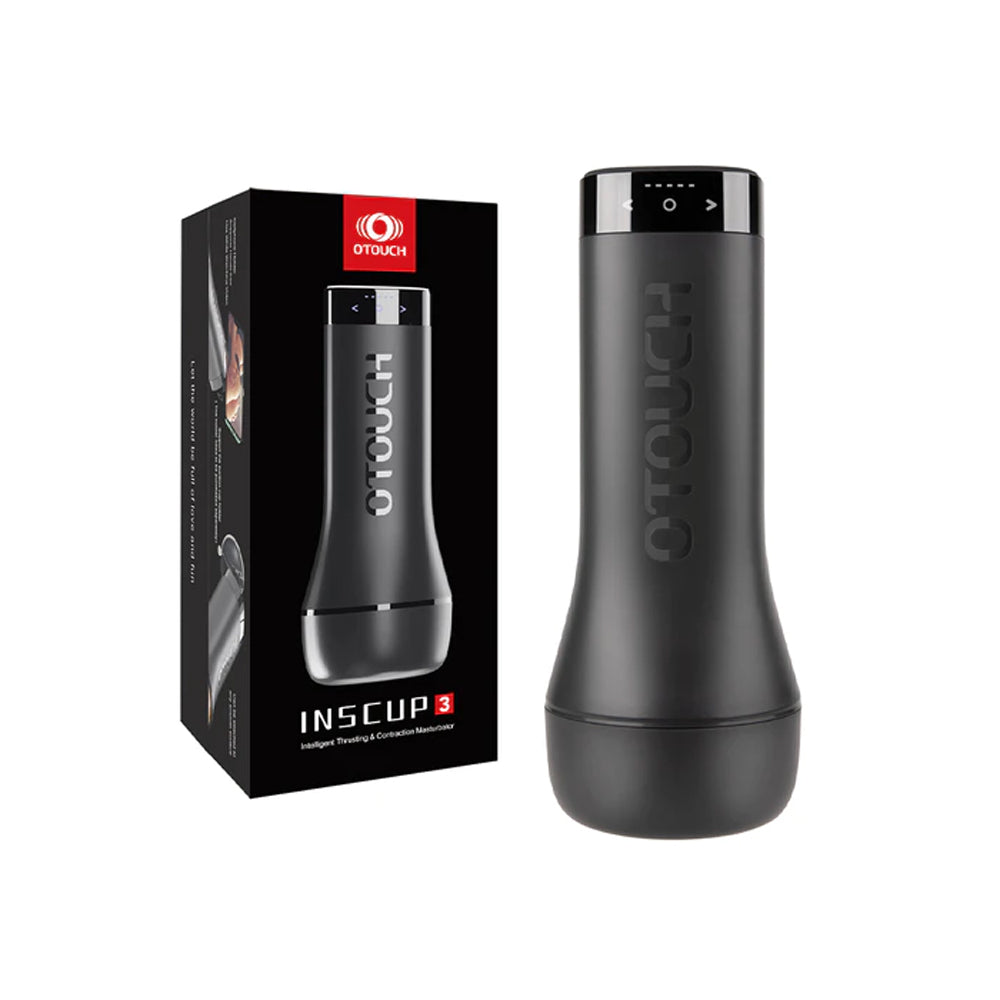 Inscup 3 Vibrating Masturbator Black | 4897127060569 | Discreet Personal Wellness