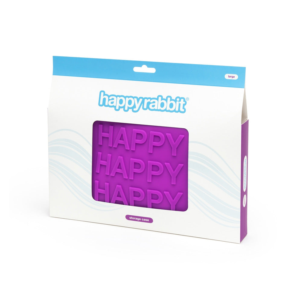 Happy Rabbit Happy Storage Zip Bag Large Purple | 5060020006531 | Discreet Personal Wellness