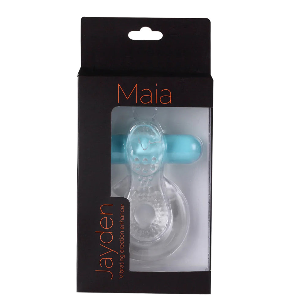 Maia Jayden USB Rechargeable Vibrating Erection Enhancer Ring Clear | 5060311472533 | Discreet Personal Wellness