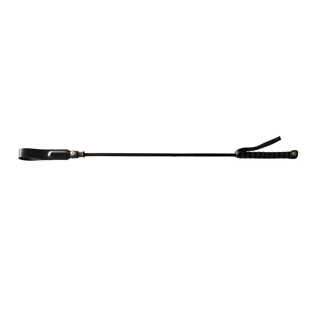 Long Riding Crop Slim Tip 24" Black | 5060404819023 | Discreet Personal Wellness