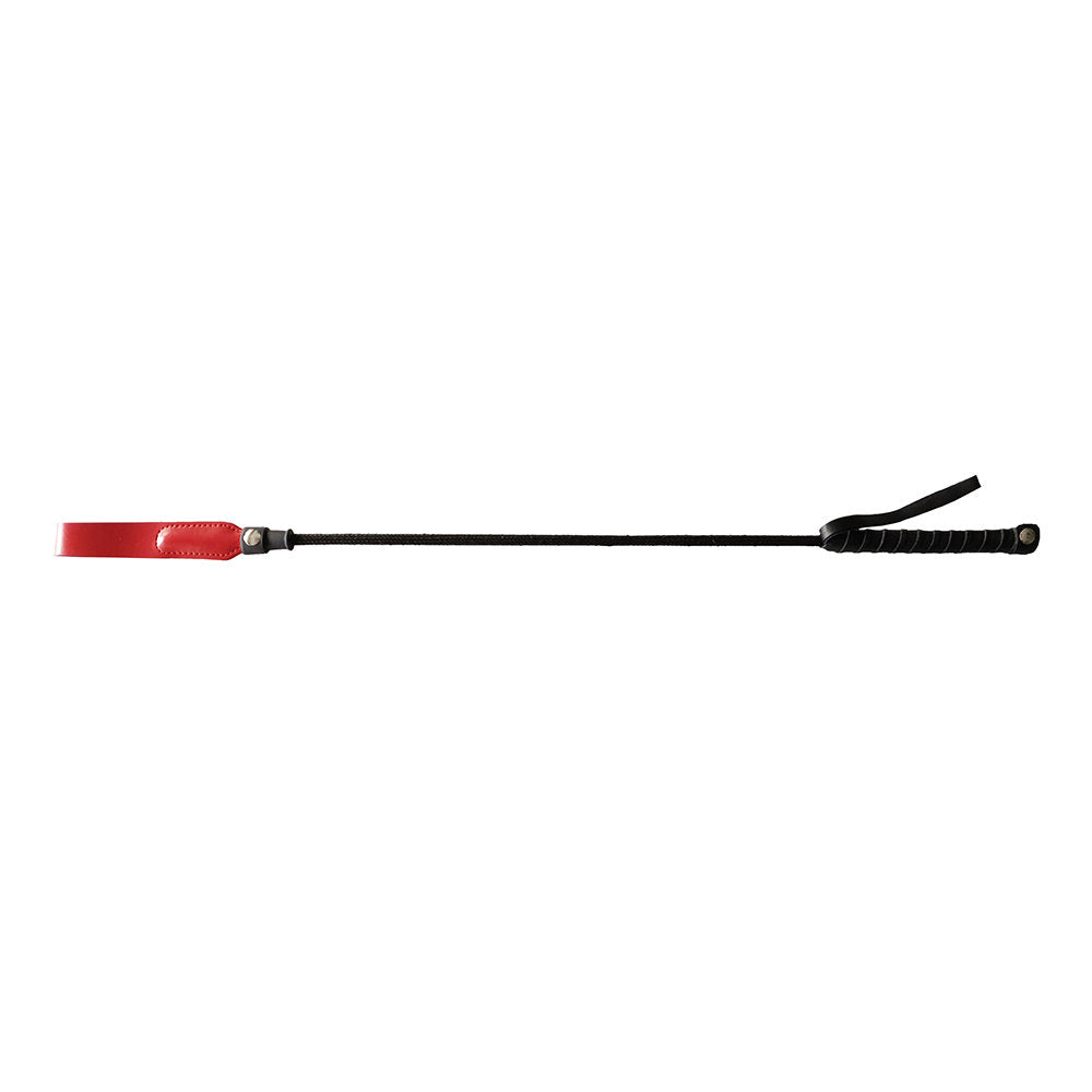 Long Riding Crop Slim Tip 24" Red | 5060404819030 | Discreet Personal Wellness