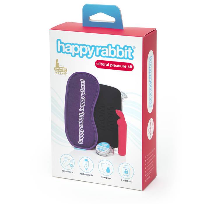 Happy Rabbit Clitoral Pleasure Kit 4 Piece Black | 5060779239761 | Discreet Personal Wellness