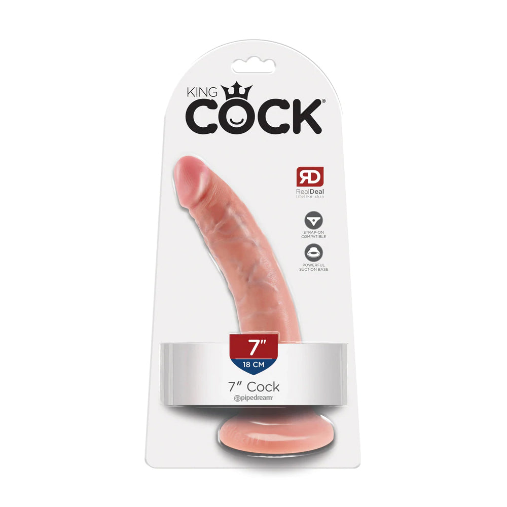 King Penis 7" Penis Flesh | 603912349917 | Discreet Personal Wellness