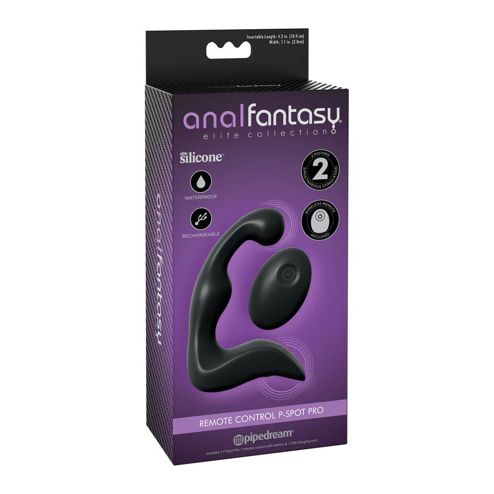 Anal Fantasy Elite Collection Remote Control P-Spot Pro Black | 603912751635 | Discreet Personal Wellness