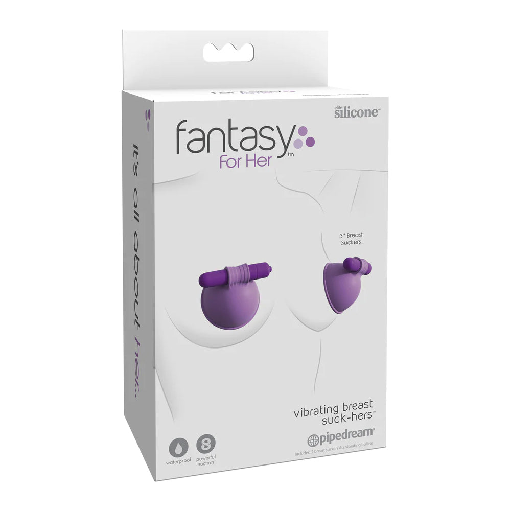 Fantasy For Her Vibrating Breast Suck-Hers Purple | 603912752052 | Discreet Personal Wellness
