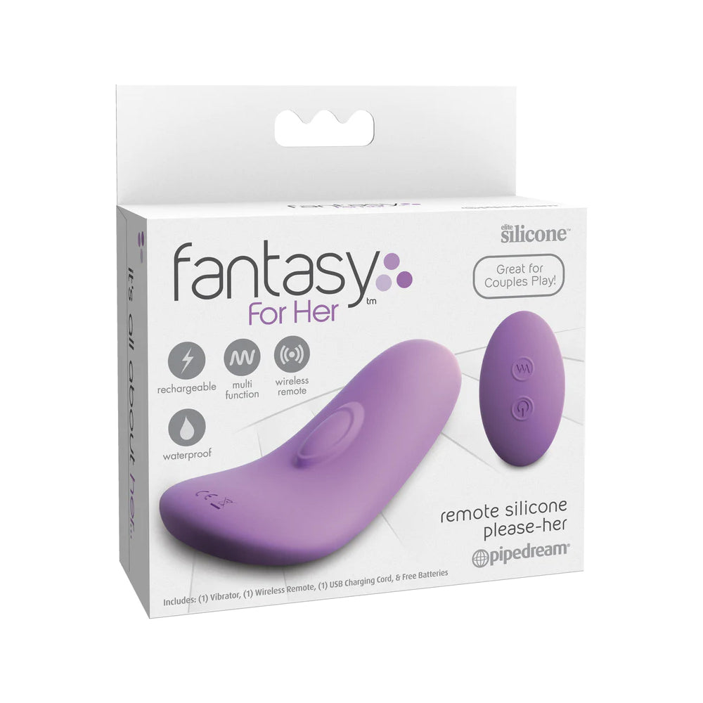 Fantasy For Her Remote Silicone Please Her Purple | 603912753707 | Discreet Personal Wellness