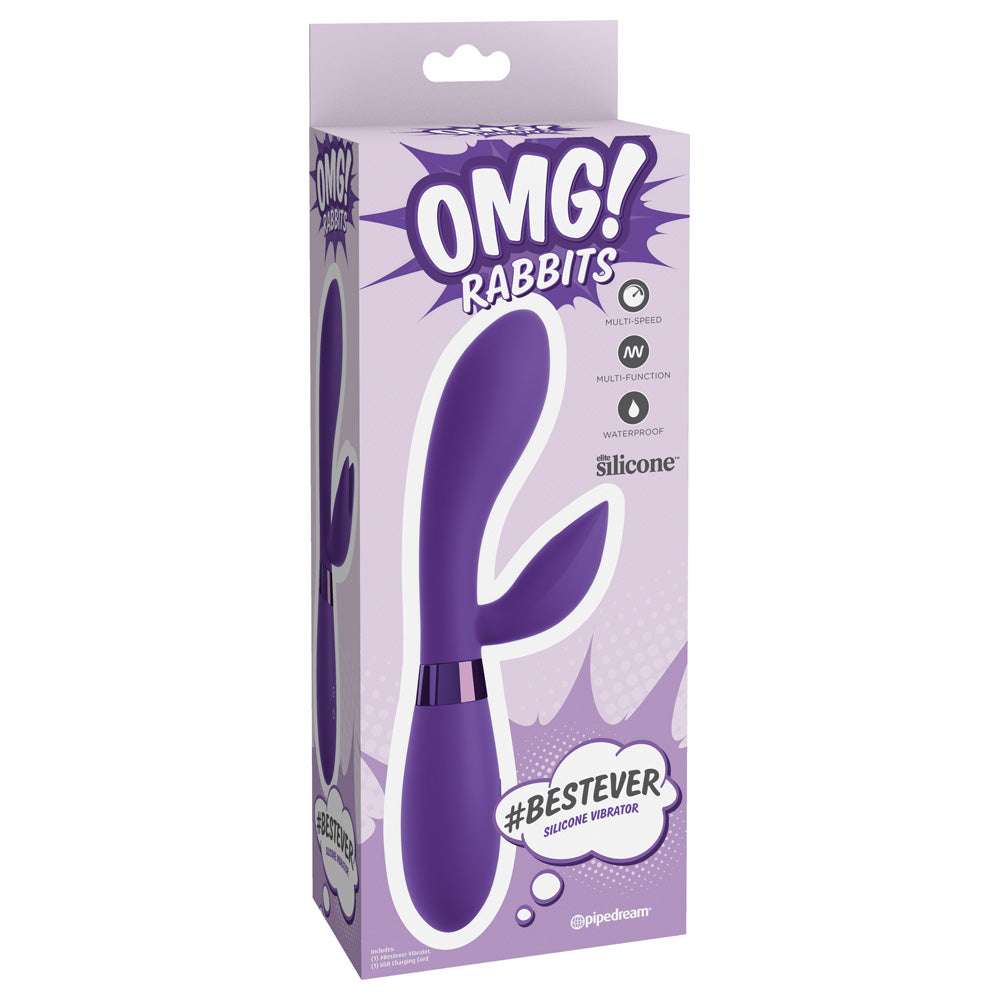 Omg! Rabbits #Bestever Silicone Vibrator | 603912758184 | Discreet Personal Wellness