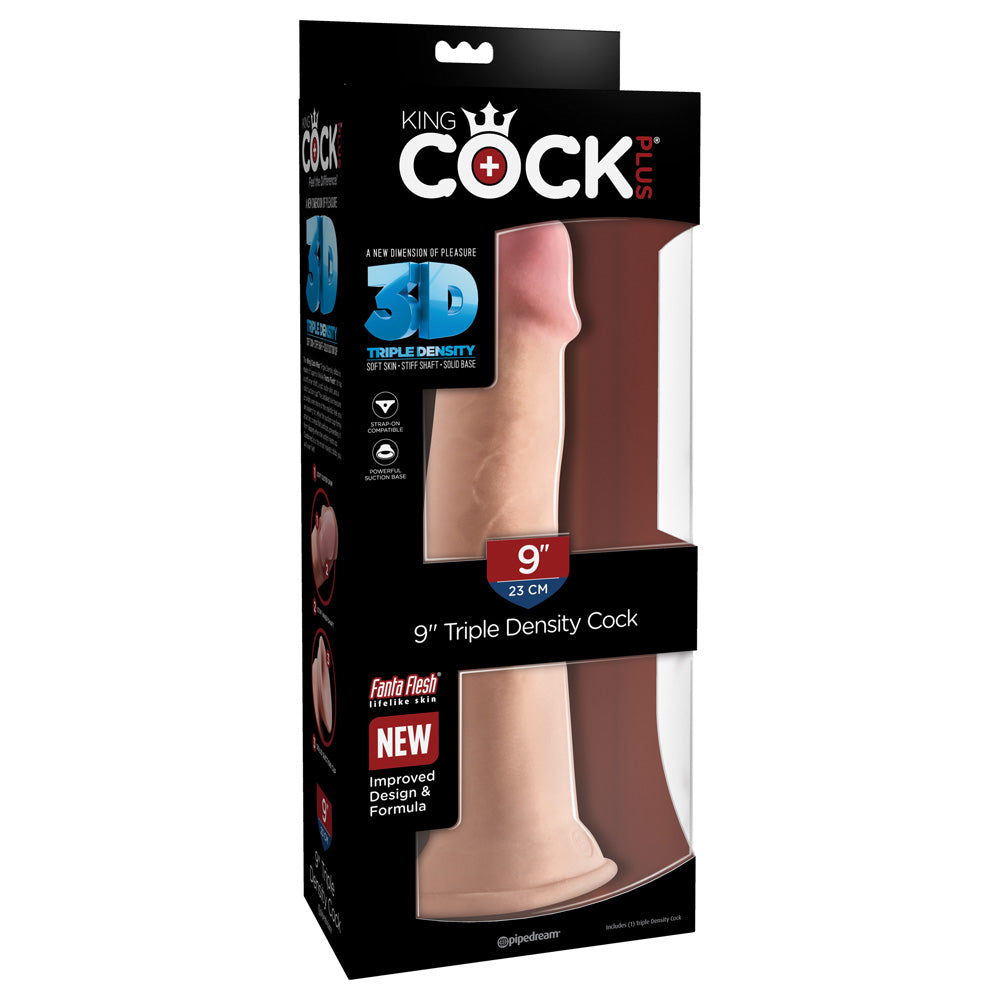 King Penis Plus 9" Triple Density Penis | 603912762495 | Discreet Personal Wellness