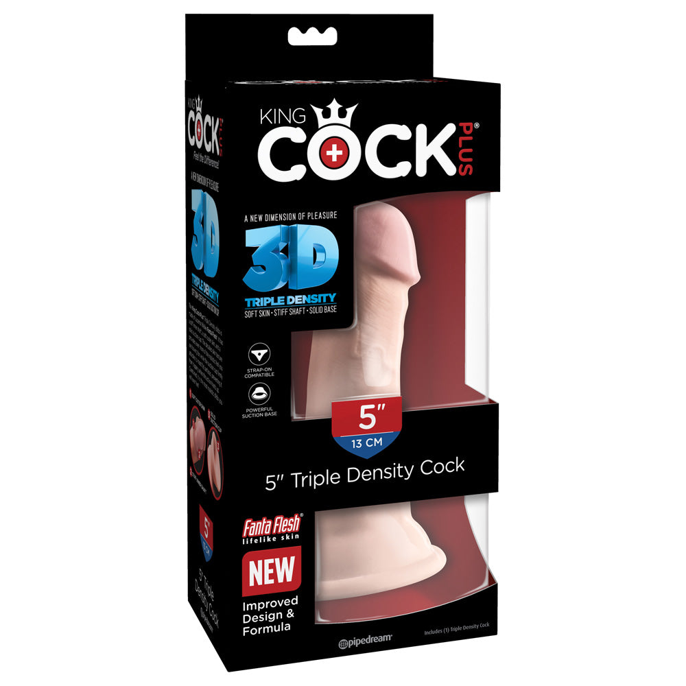 King Penis Plus 5" Triple Density Penis | 603912762662 | Discreet Personal Wellness