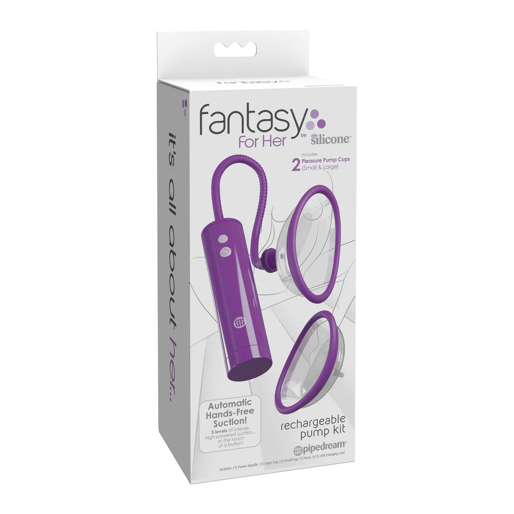 Fantasy For Her Rechargeable Pleasure Pump Kit | 603912772555 | Discreet Personal Wellness