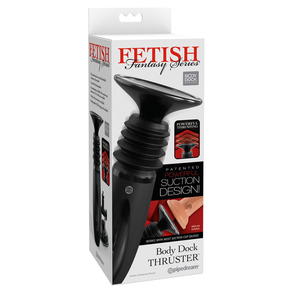 Fetish Fantasy Series Body Dock Handheld Thruster Black | 603912775327 | Discreet Personal Wellness