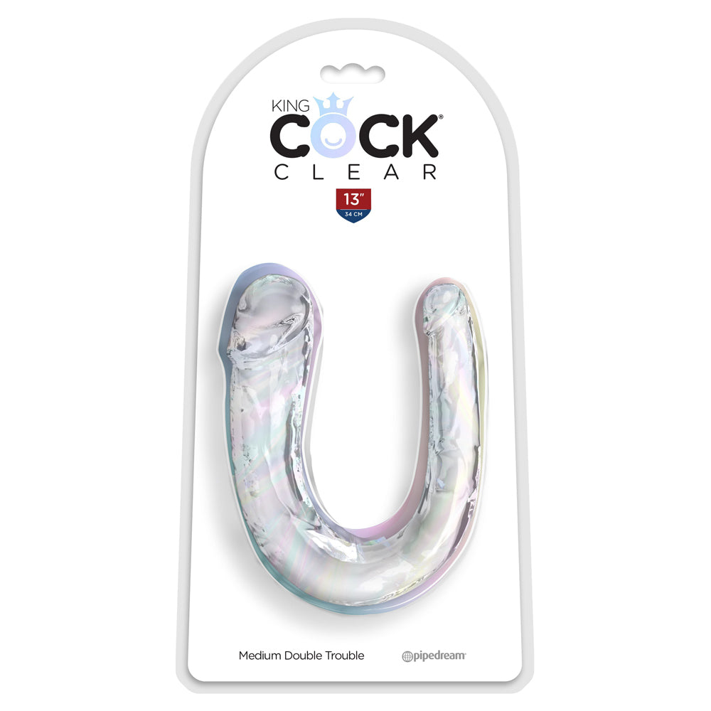 King Penis Clear Medium Double Trouble | 603912775433 | Discreet Personal Wellness