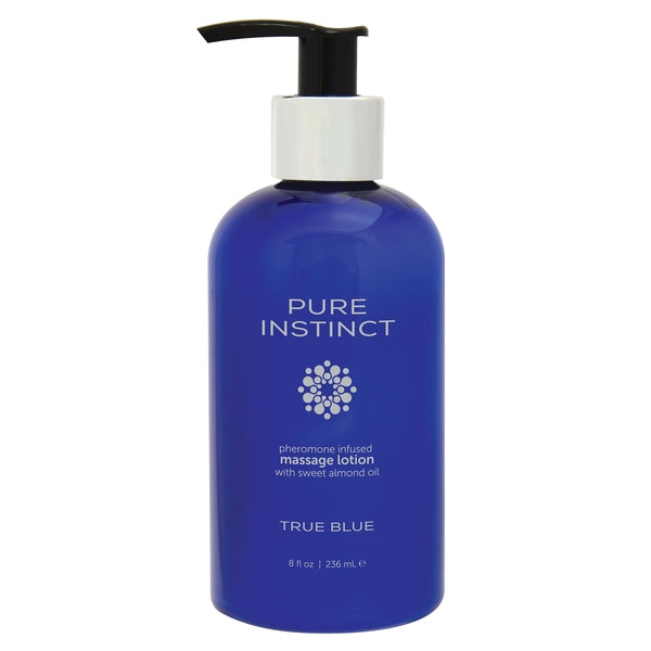 Pure Instinct Pheromone Massage Lotion True Blue 8 oz. | 638258901048 | Discreet Personal Wellness
