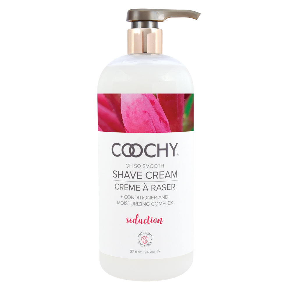 Coochy Shave Cream Seduction 32 oz. | 638258904605 | Discreet Personal Wellness
