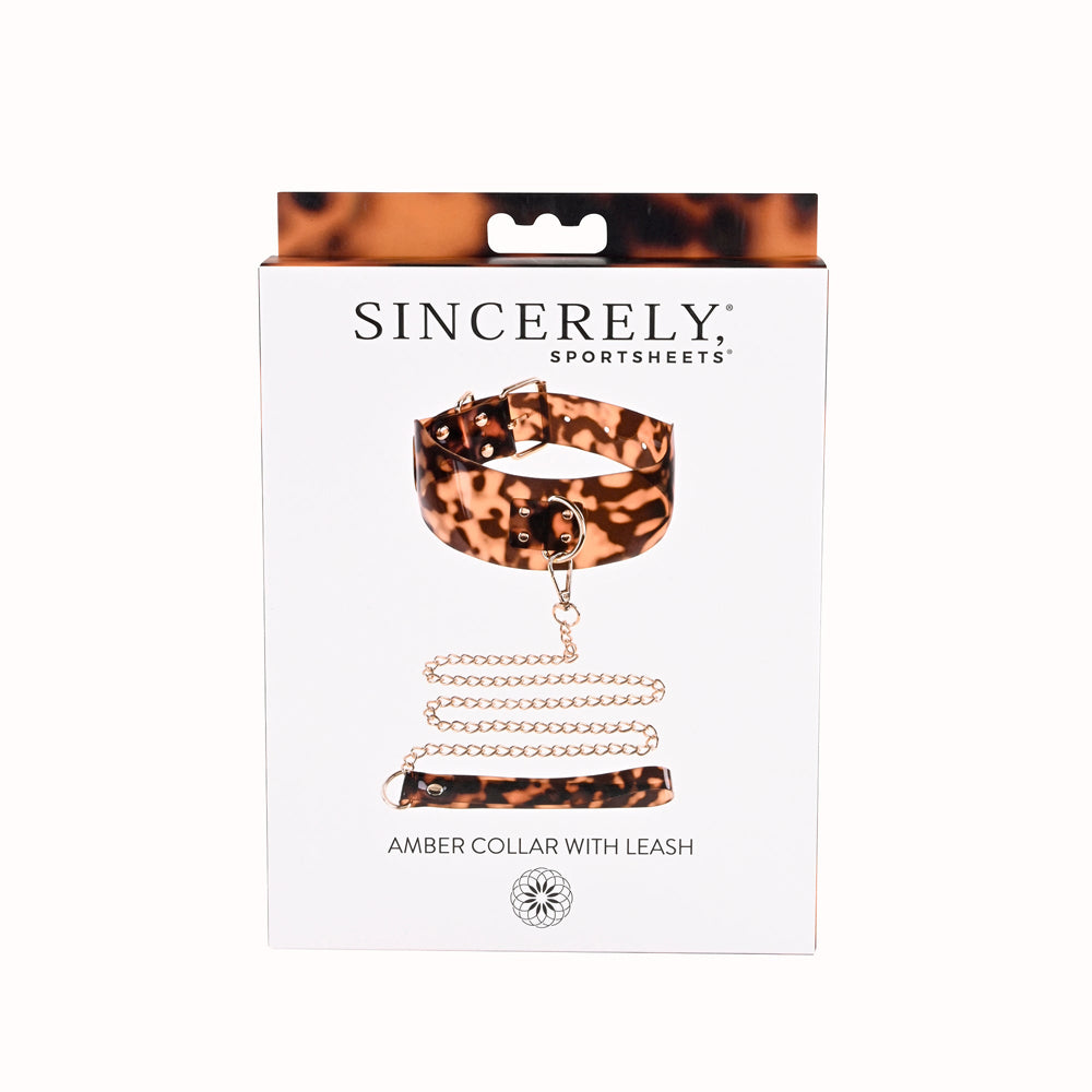 Amber Collar And Leash | 646709521011 | Discreet Personal Wellness