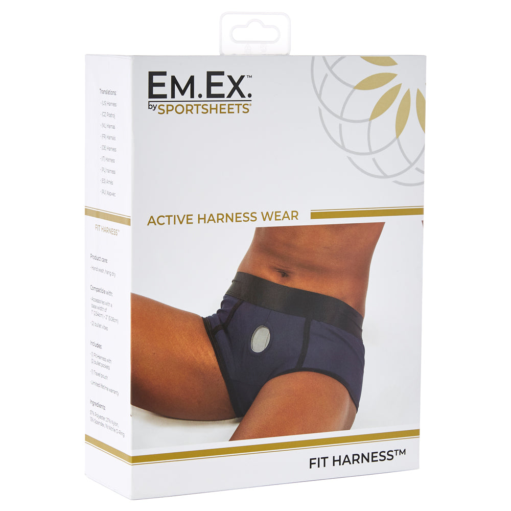 Em.Ex. Fit Harness Gray 2Xl | 646709662134 | Discreet Personal Wellness
