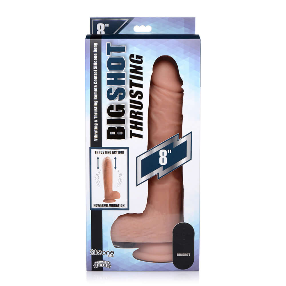Big Shot 8" Silicone Thrusting Dildo | 653078940916 | Discreet Personal Wellness