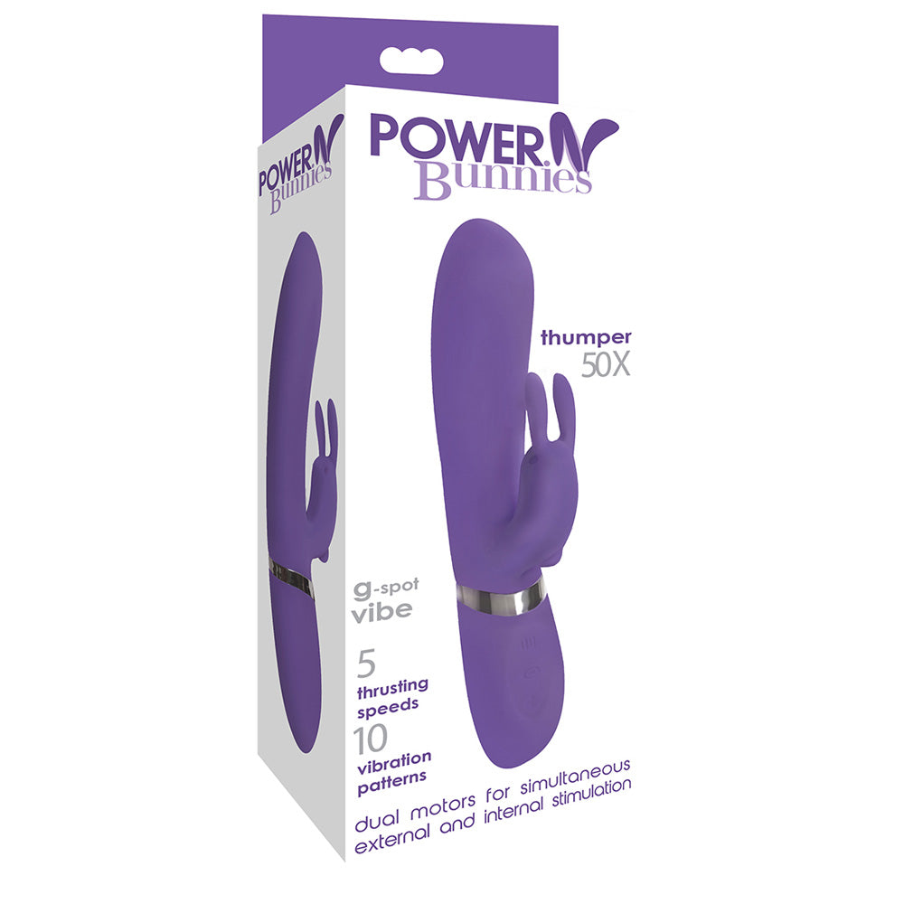 Power Bunnies Thumper 50X Violet | 653078941029 | Discreet Personal Wellness