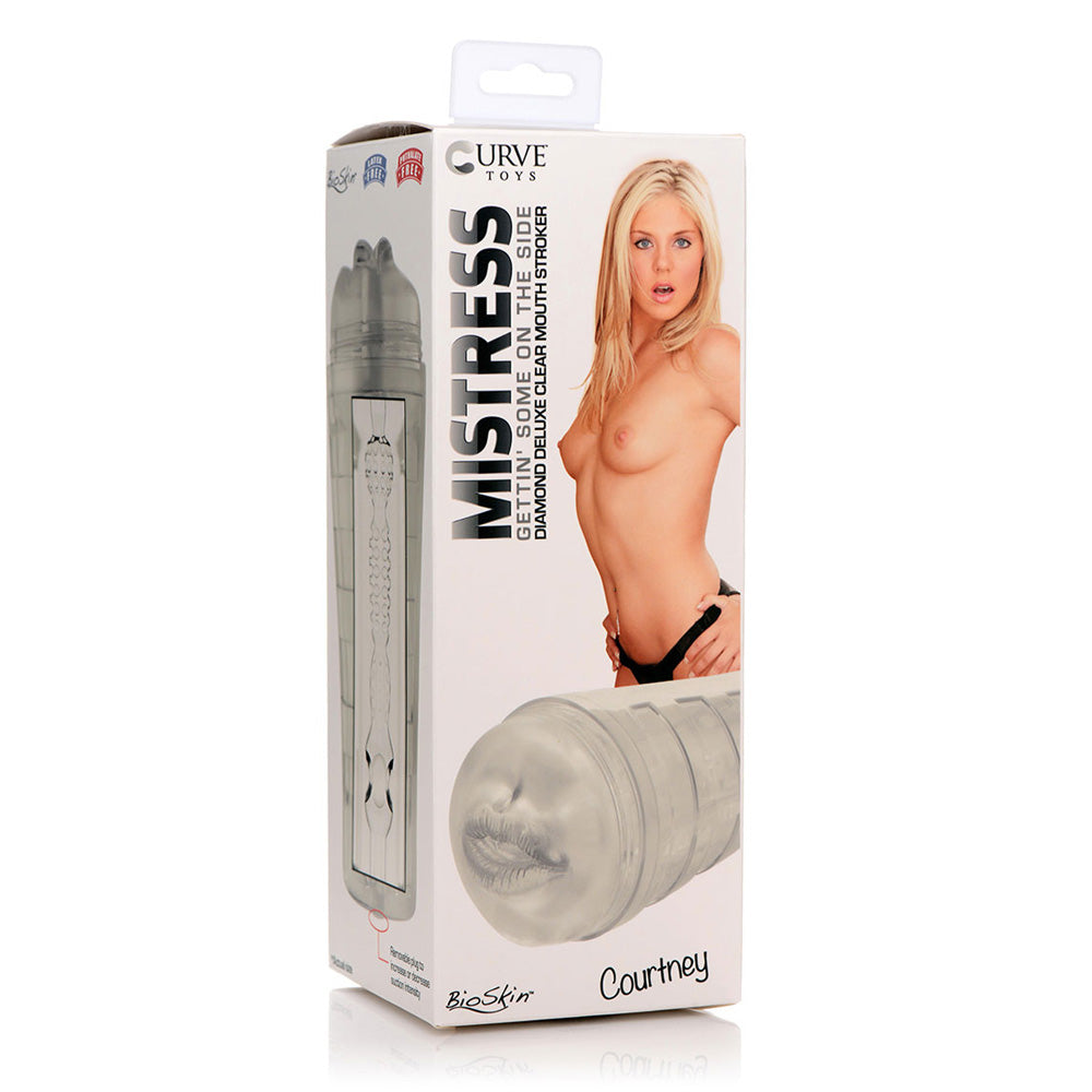 Mistress Deluxe Mouth Stroker Clear | 653078942507 | Discreet Personal Wellness