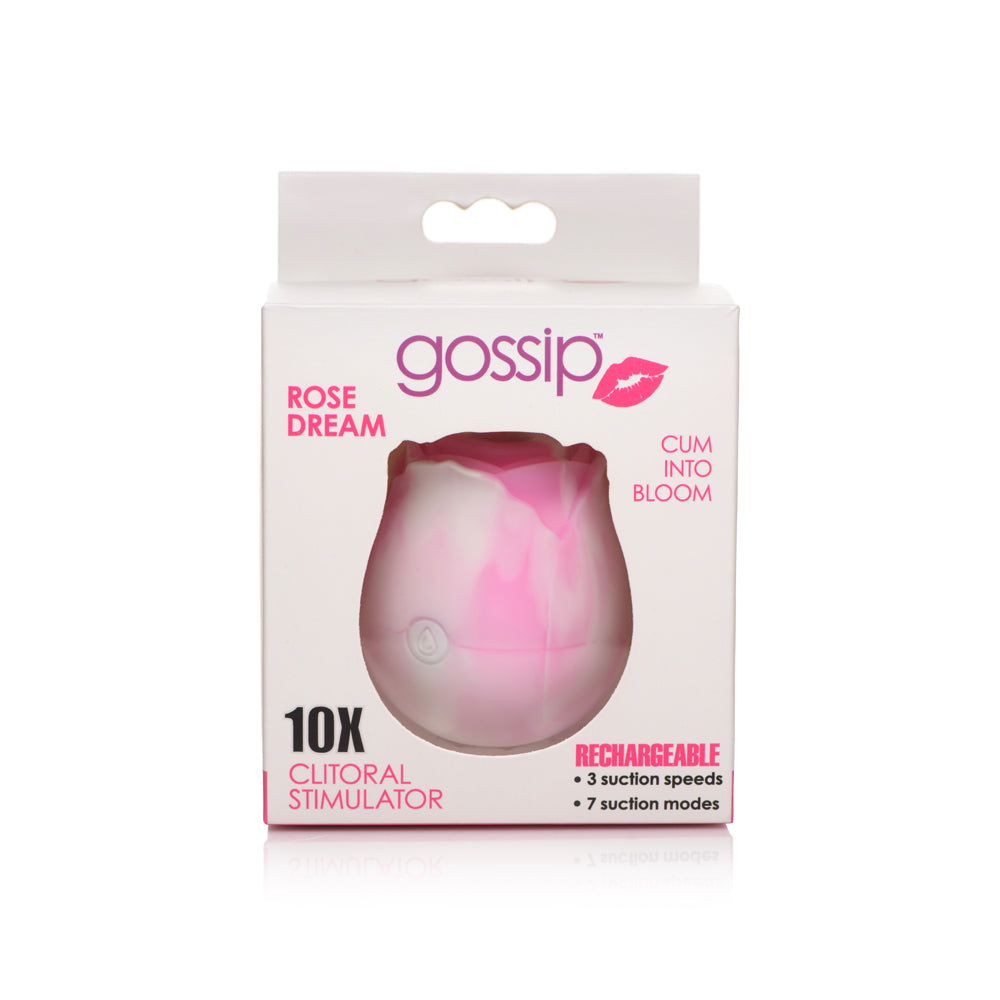 Gossip Rose 10X Silicone Suction Clitoris Stimulator Swirl | 653078943092 | Discreet Personal Wellness