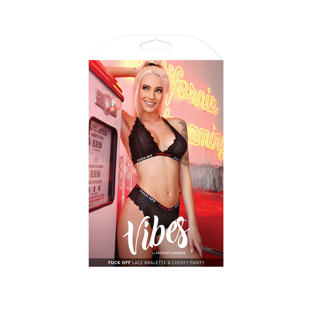 fun Off Lace Bralette & Cheeky Panty - L/XL Boxed | 657447081552 | Discreet Personal Wellness