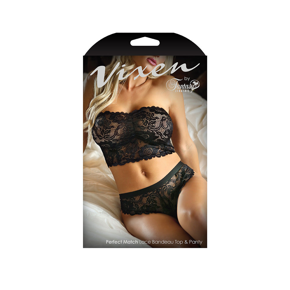 Perfect Match Lace Bandeau Top & Panty XL | 657447086045 | Discreet Personal Wellness