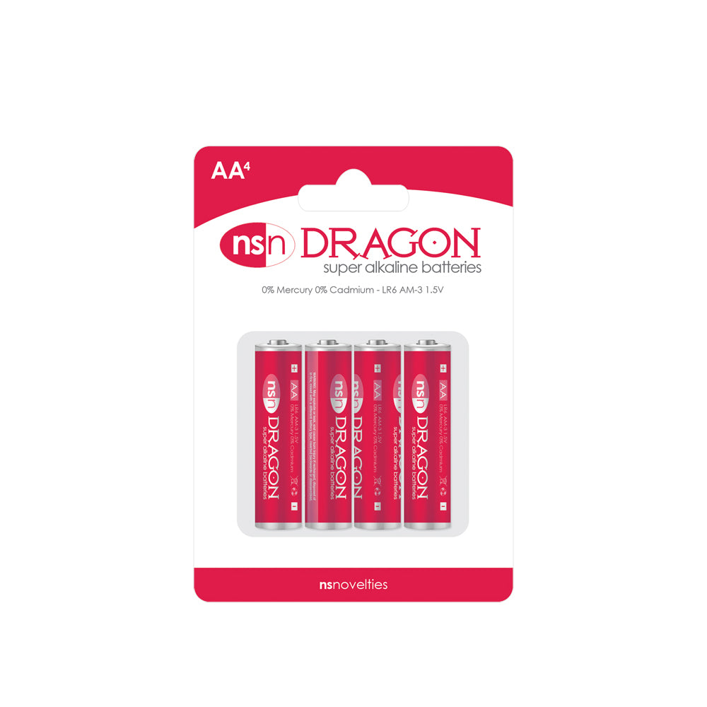 Dragon - 4Pk Alkaline Aa | 657447090714 | Discreet Personal Wellness