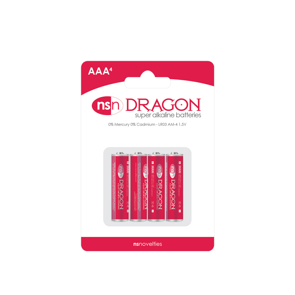 Dragon - 4Pk Alkaline Aaa | 657447090721 | Discreet Personal Wellness