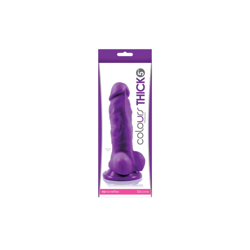 Colours Pleasures - Thick 5" - Purple | 657447095696 | Discreet Personal Wellness