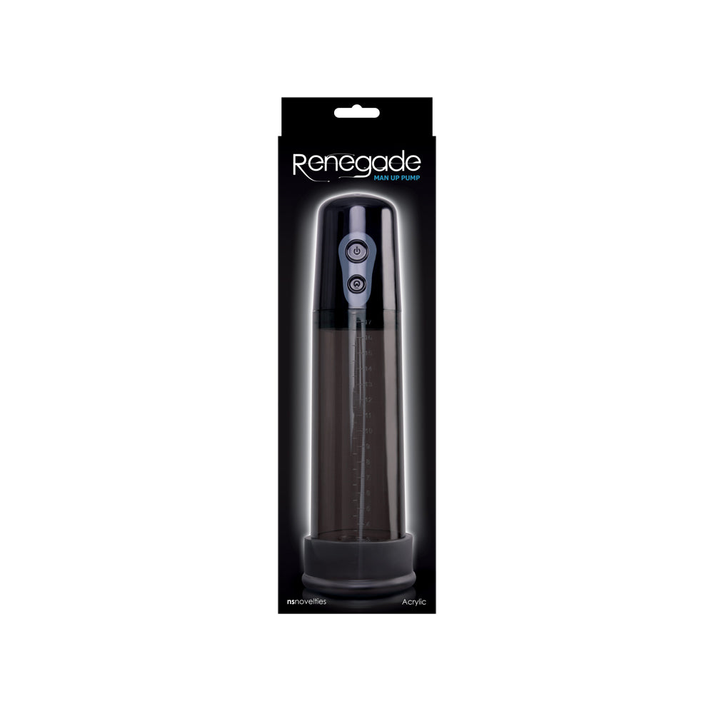 Renegade Man Up Pump Black | 657447096792 | Discreet Personal Wellness