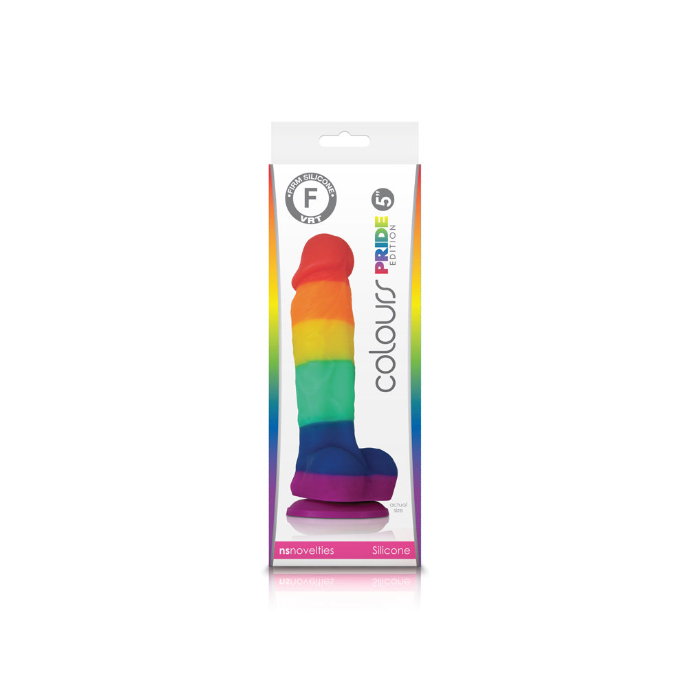 Colours Pride Edition 5" Dildo Rainbow | 657447098819 | Discreet Personal Wellness