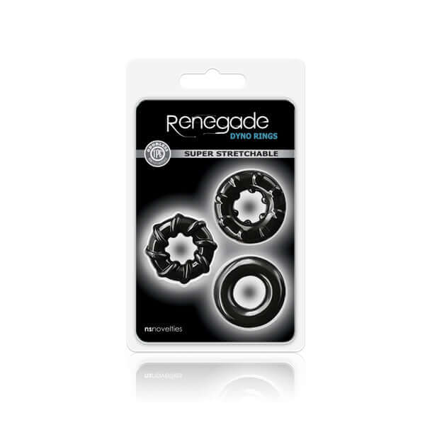 Renegade Dyno Rings Black | 657447101380 | Discreet Personal Wellness