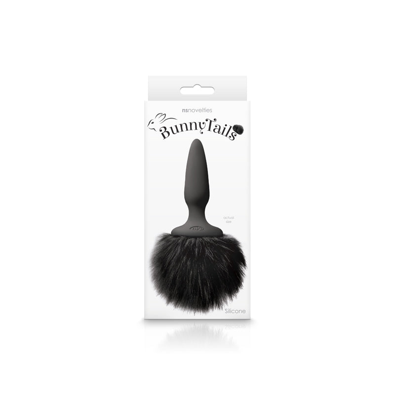 Bunny Tails Mini Black Fur | 657447102486 | Discreet Personal Wellness