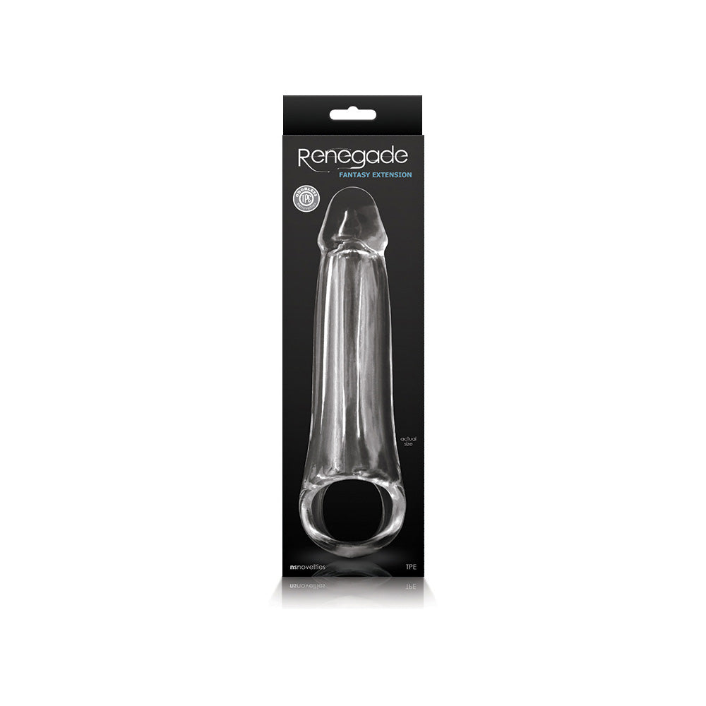 Renegade Fantasy Extension Lg Clear | 657447102905 | Discreet Personal Wellness