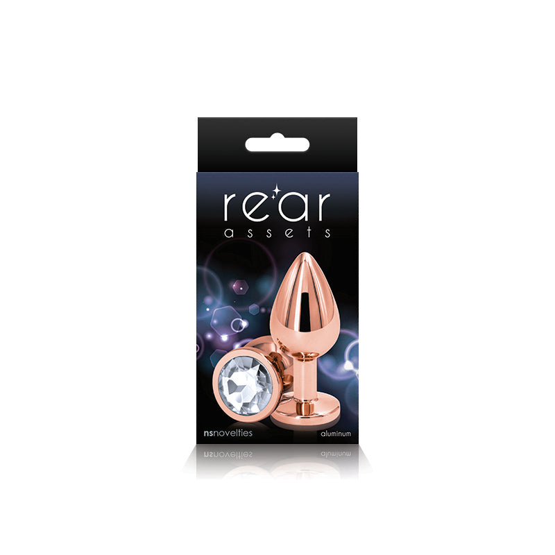 Rear Assets Rose Gold Medium Clear | 657447103032 | Discreet Personal Wellness