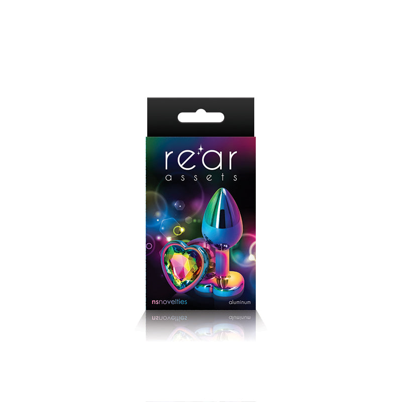Rear Assets Mulitcolor Heart Small Rainbow | 657447103087 | Discreet Personal Wellness