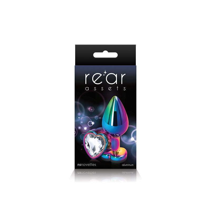Rear Assets Mulitcolor Heart Medium Clear | 657447103094 | Discreet Personal Wellness