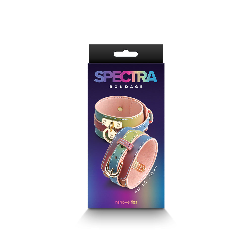 Spectra Bondage Ankle Cuffs Rainbow | 657447106293 | Discreet Personal Wellness
