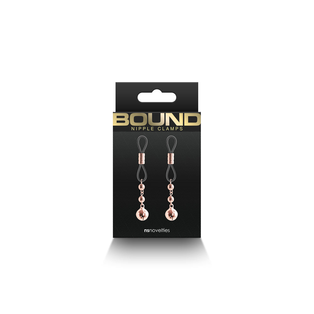 Bound Nipple Clamps D1 Rose Gold | 657447106811 | Discreet Personal Wellness