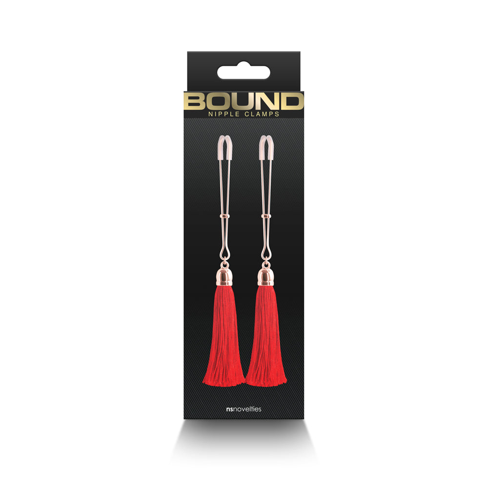 Bound Nipple Clamps T1 Red | 657447106873 | Discreet Personal Wellness