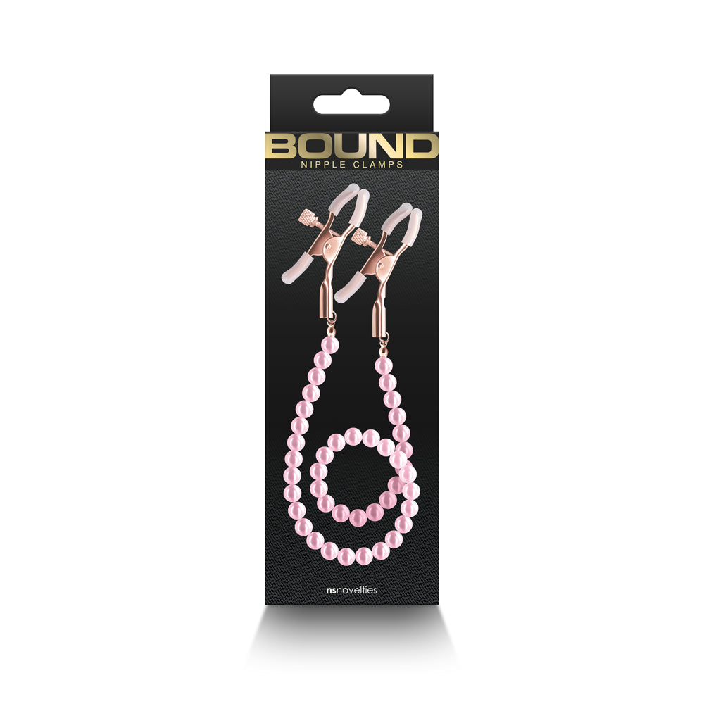 Bound Nipple Clamps Dc1 Pink | 657447106880 | Discreet Personal Wellness